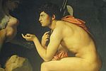Ingres Oedipeetle Sphinx 1808 musee du Louvre Paris. toile une