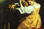 7- Orazio Gentileschi 1563-1647 La joueuse de luth. Vers 1626. Huile sur toile 144x130cm. Vaduz collection Prince de Lichtenstein 7- Orazio Gentileschi 1563-1647 La joueuse de luth. Vers 1626. Huile sur toile 144x130cm. Vaduz collection Prince de Lichtenstein