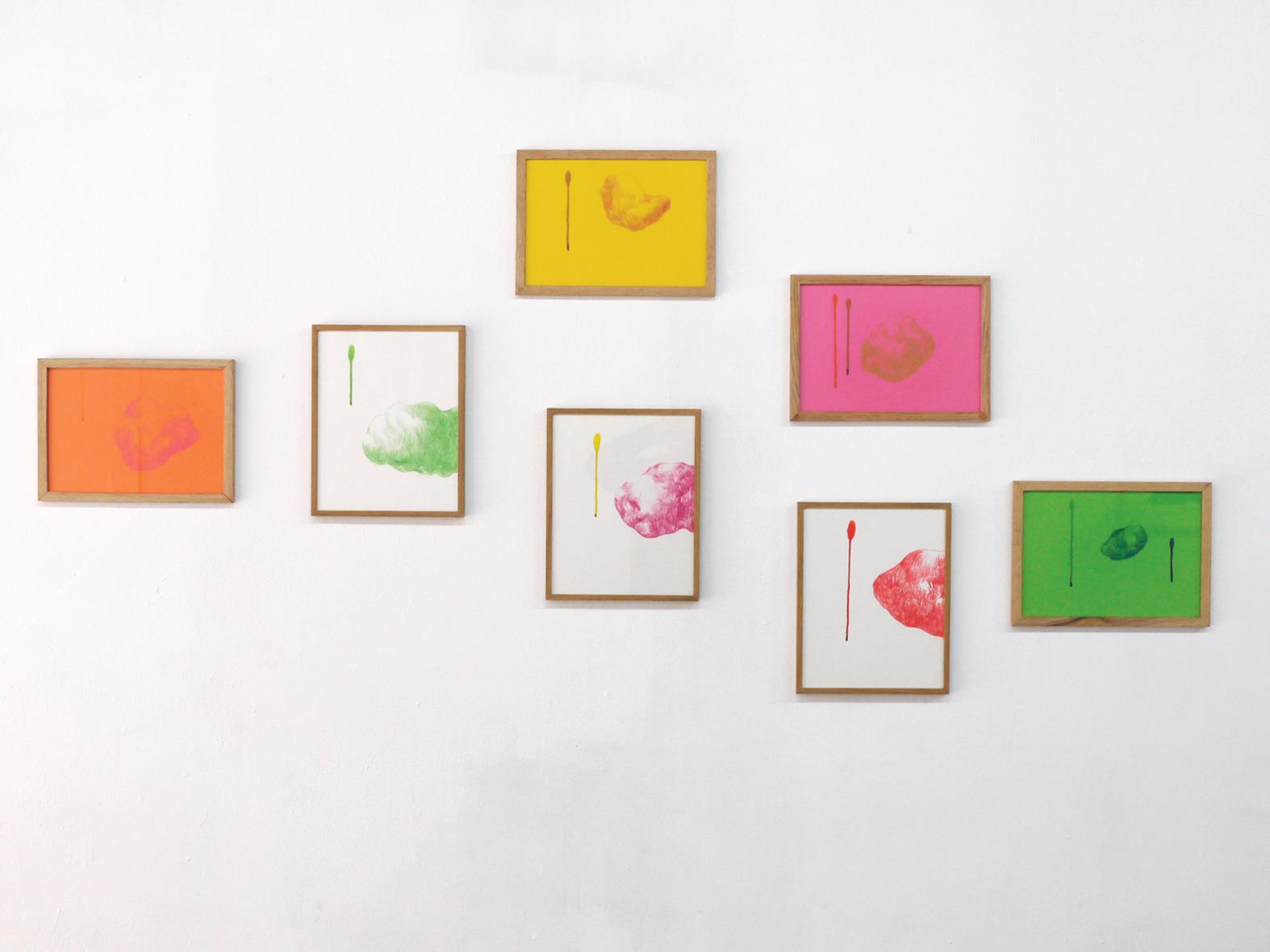 Mario D Souza The first meeting 2016 dessins encre sur papier