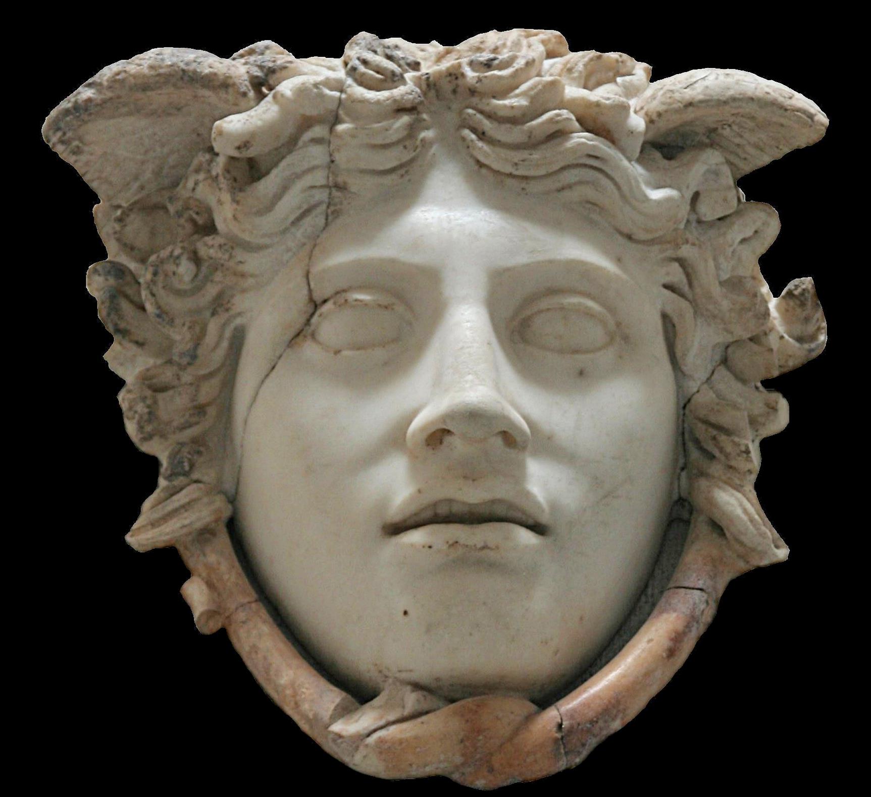 Meduse Rondanini. Marbre copie romaine d apres un original de Phidias qui se trouvait sur le bouclier de l Athena Parthenos