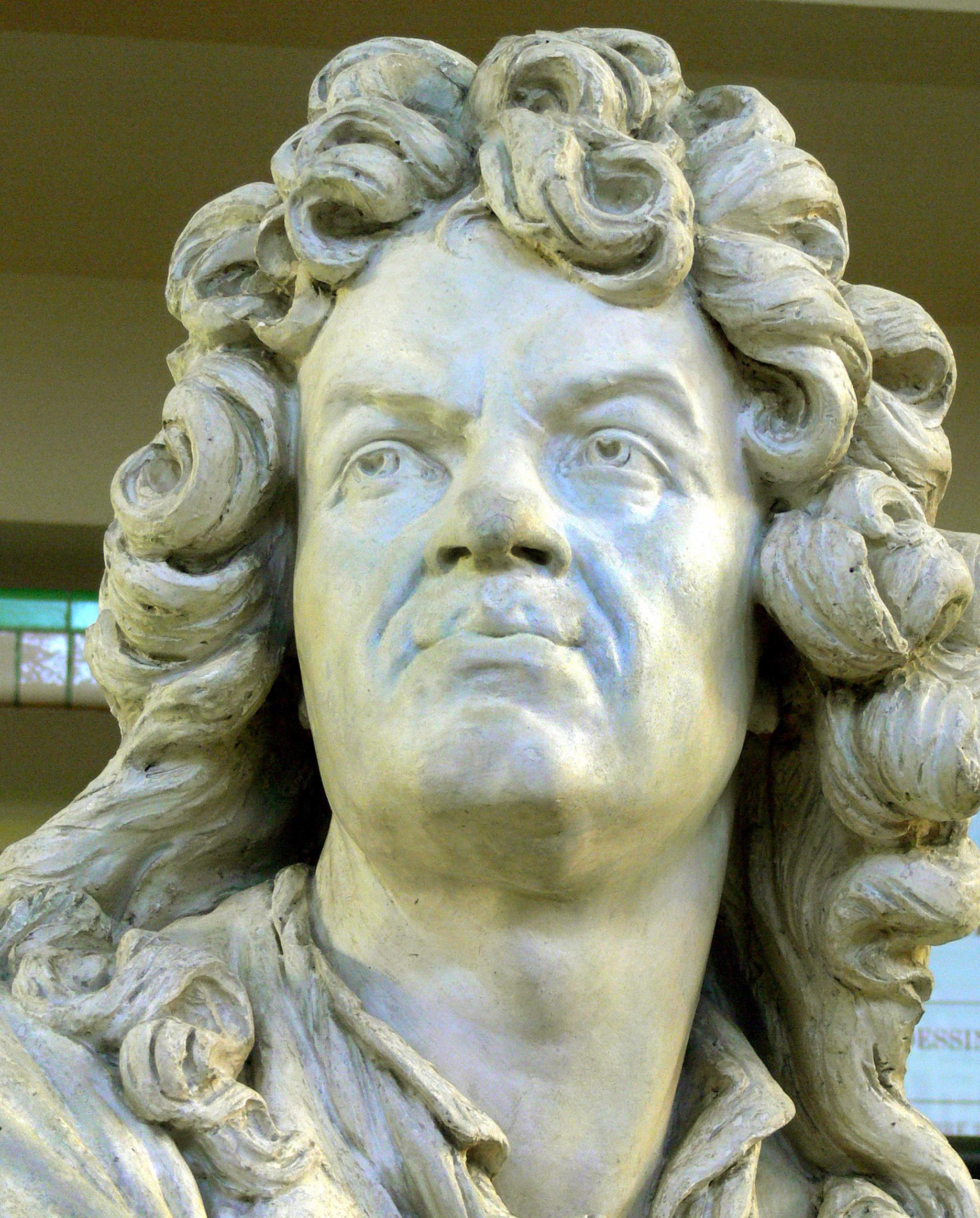 Alexandre Schoenewerk 1820-1885 Sculpture representant Jean-Baptiste Lully platre original realisee en 1874 Depot du Fonds national d art contemporain en 1903 a La Piscine Musee arts et industrie Roubaix