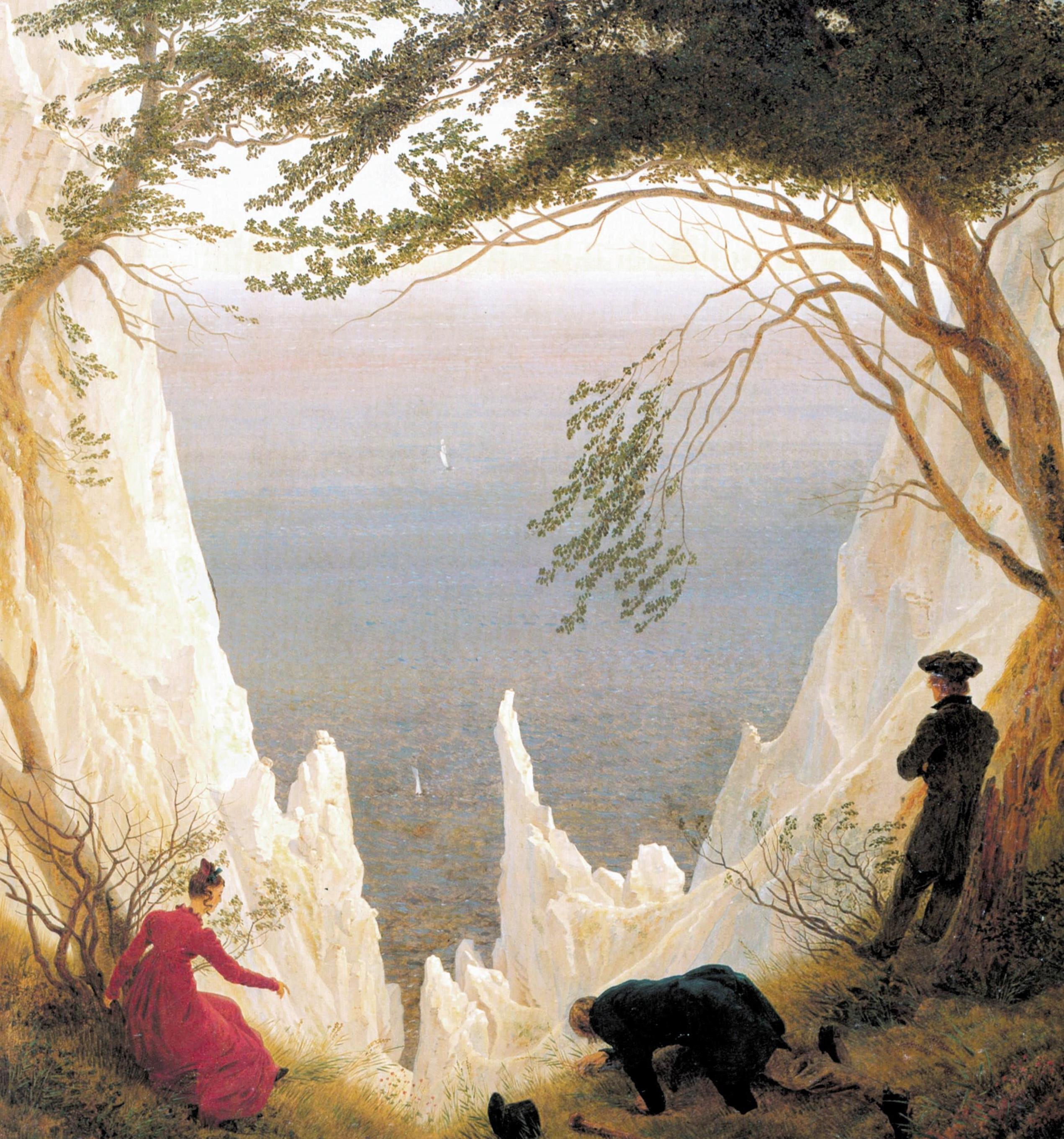 alaises-de-craie-Caspar David Friedrich s Chalk Cliffs on Ruegen